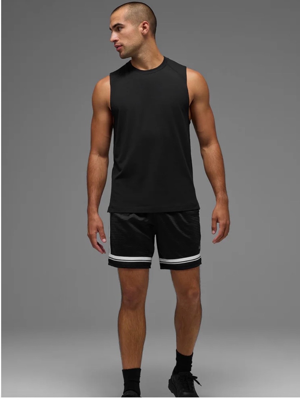 ALO Yoga Black Sleeveless Tank Top